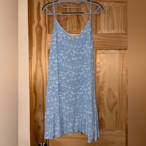 American Eagle Outfitters Light Blue Patterned Top